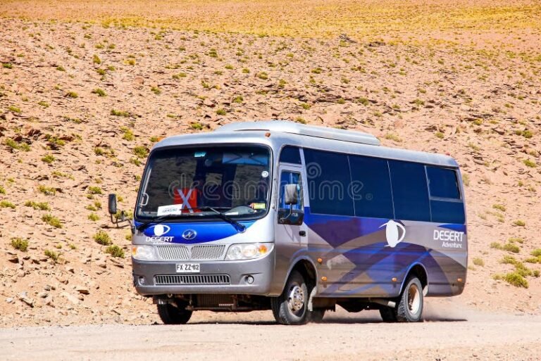 bus turistico moderno en carretera chilena
