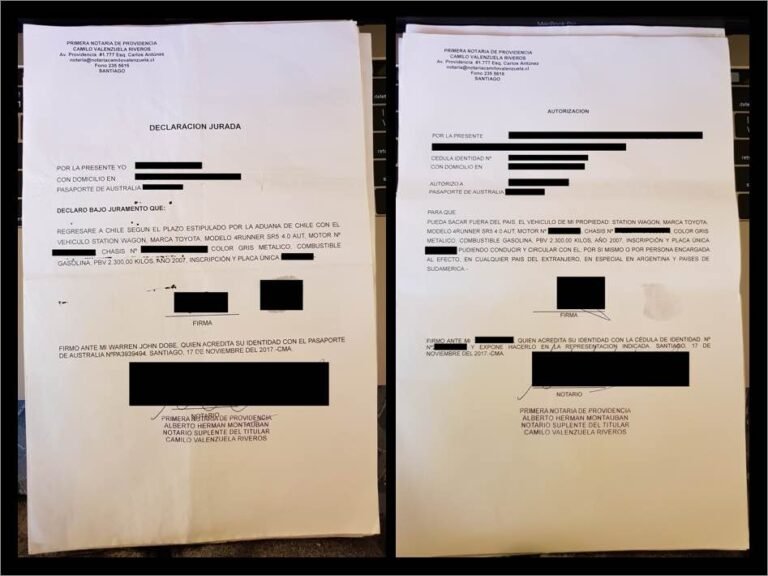 contrato de compra de auto en chile