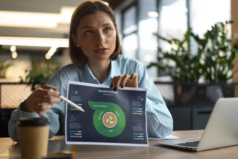 persona consultando aguinaldo en computadora